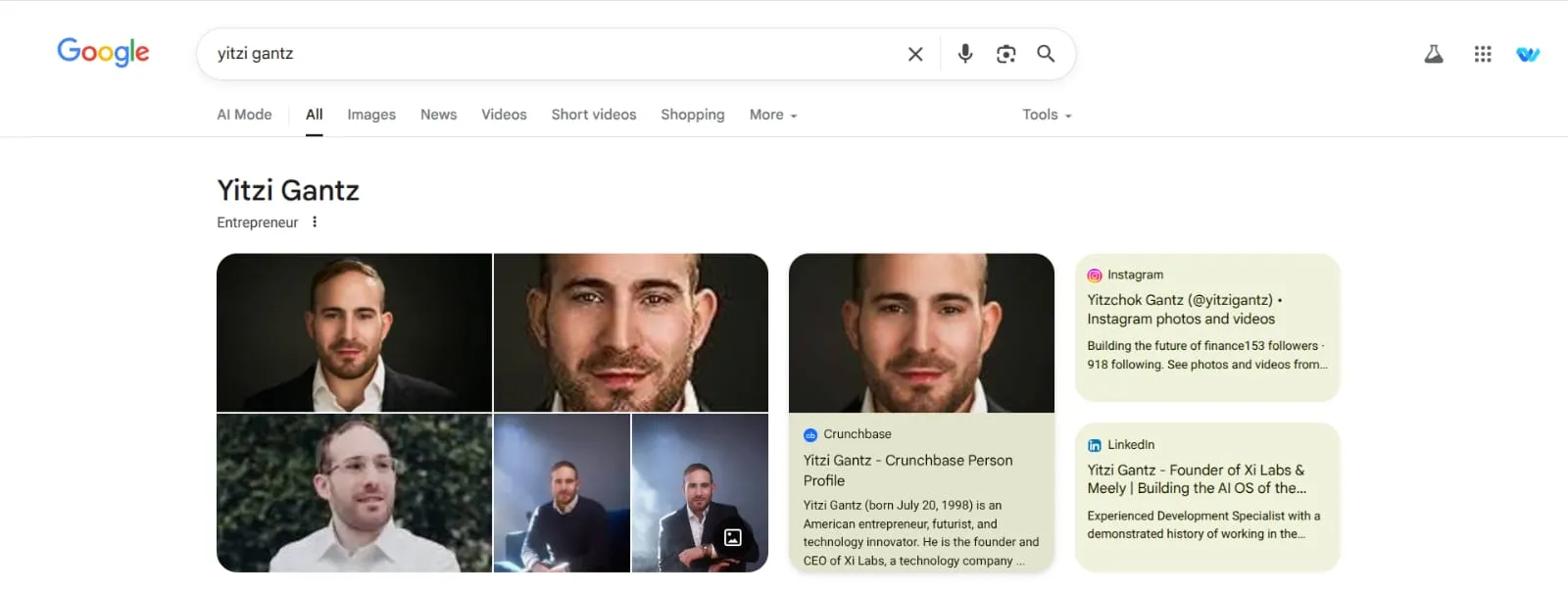 Google Knowledge Panel Example 3