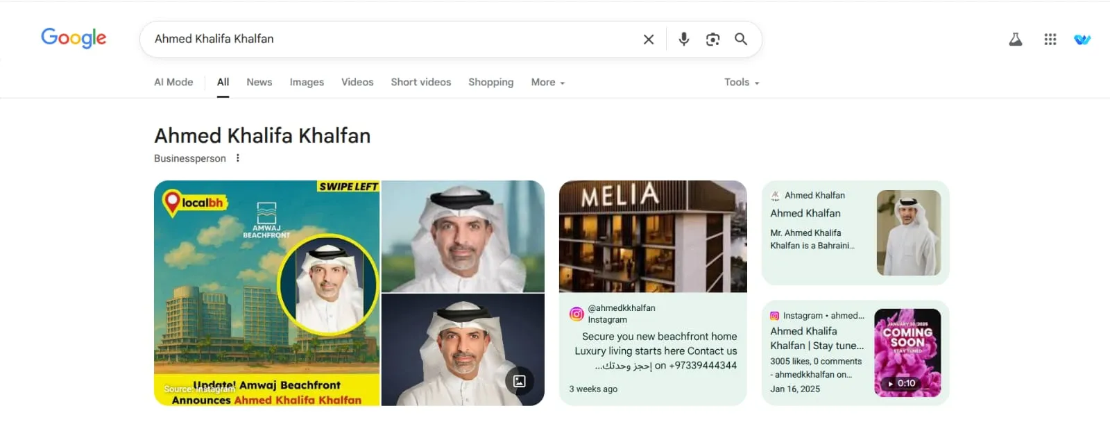 Google Knowledge Panel Example 5
