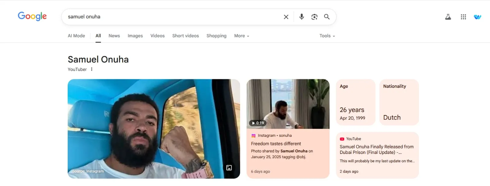 Google Knowledge Panel Example 8